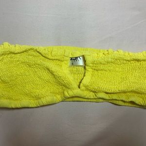 Yellow keyhole bandeau